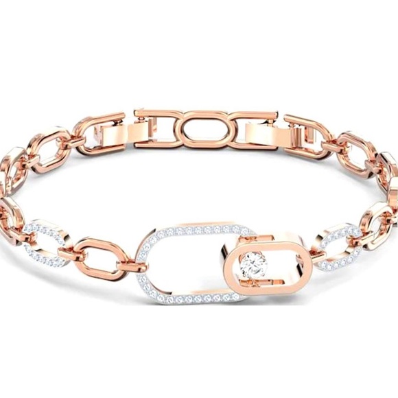 Swarovski Rose Gold Bracelet with Crystal Details - Picture 2 of 8